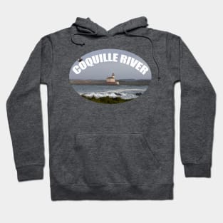 Coquille River Lighthouse Oregon Hoodie